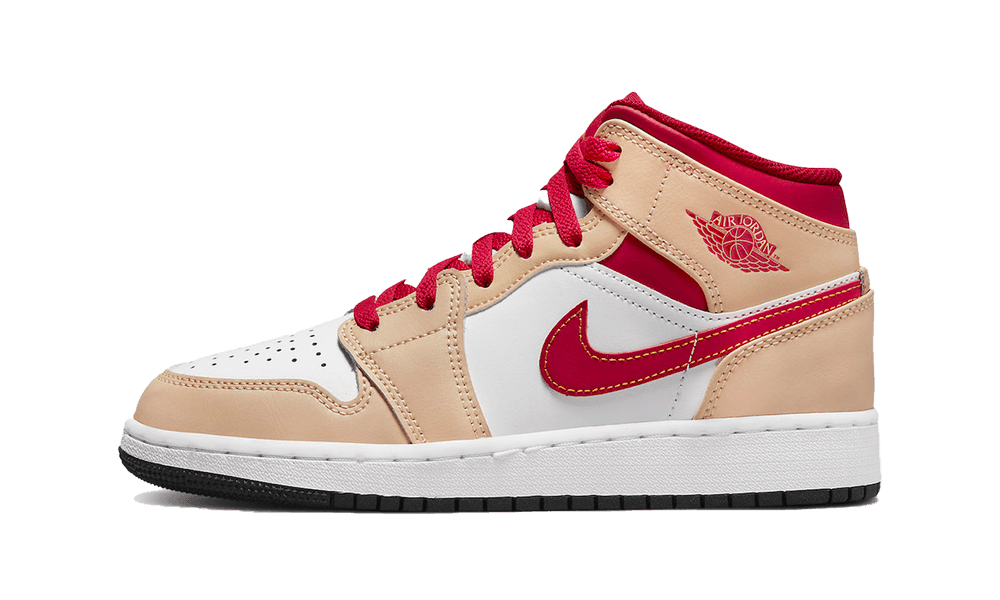 Jordan 1 Mid Light ''Cardinal Curry'' (GS) Jordan 1 Mid Light ''Cardinal Curry'' (GS)
