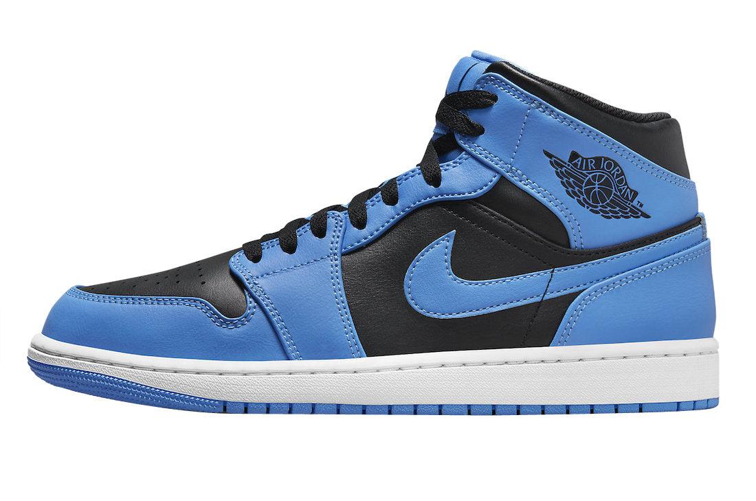 Jordan 1 Mid University Blue Black Jordan 1 Mid University Blue Black