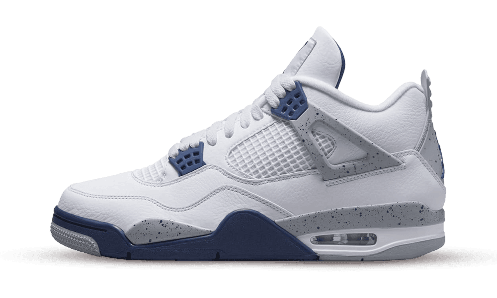 Jordan 4 Retro White ''Midnight Navy'' Jordan 4 Retro White ''Midnight Navy''