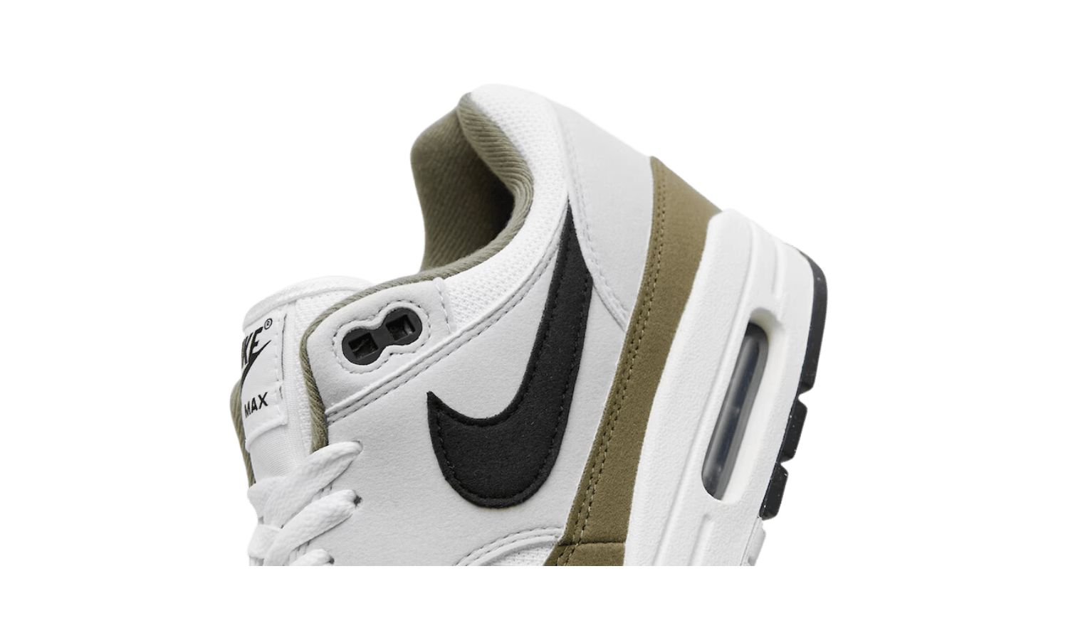 Nike Air Max 1 White Black Medium Olive